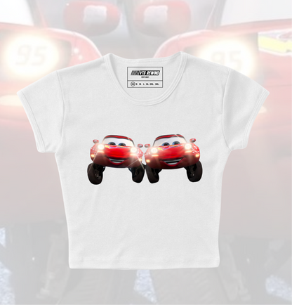 Twins Racing Crop Top Shirt